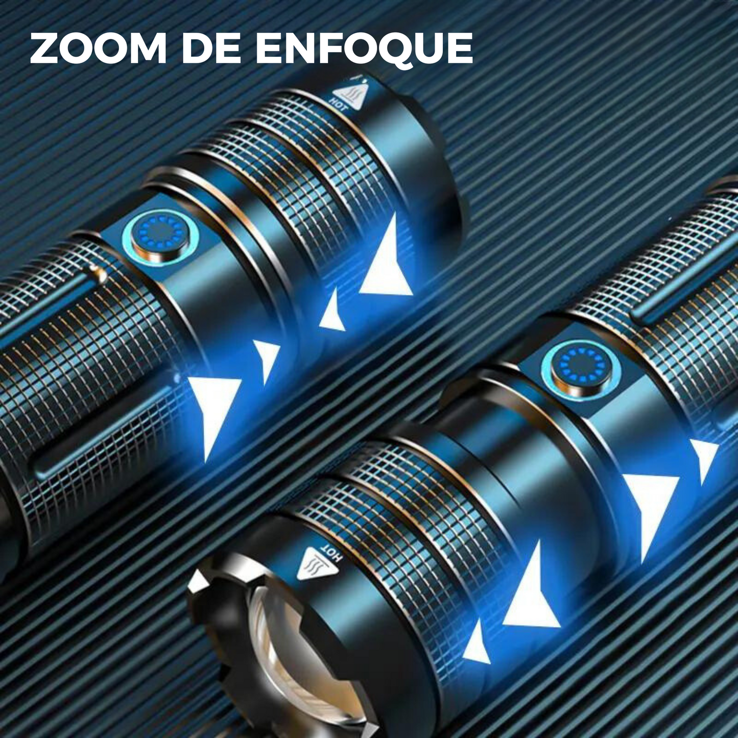 Lampara Recargable Usb Laser Led 30,000 Lumenes Y Power Bank