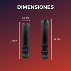 Lampara Led Recargable Tactica Laser Led De Mano Potente