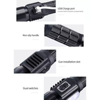 Lampara Tactica Militar Recargable Led T6 + Cob Modo Policia