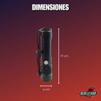 Lampara Tactica Led Xml T9 Ultra Potente Aluminio Negro