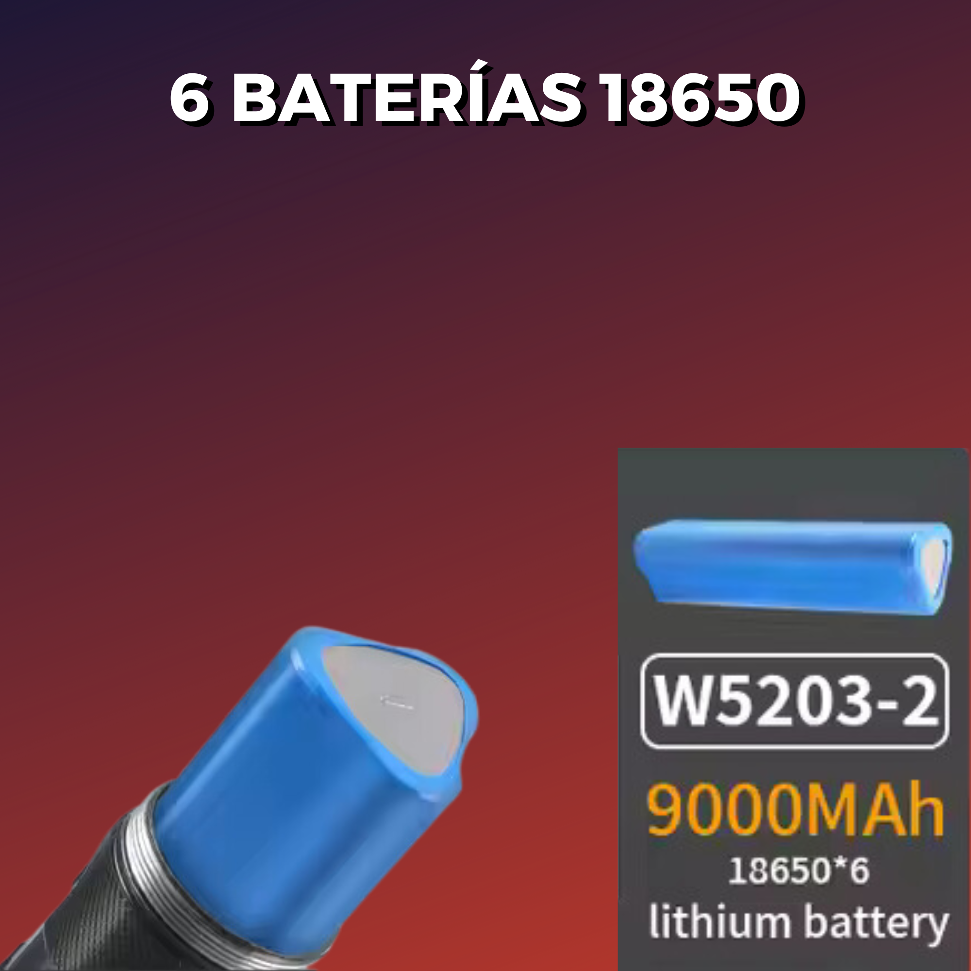 Lampara Tactica Recargable De 55 Leds Potente 50000 Lumenes