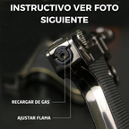Encendedor De Pistola Recargable Con Flama De Soplete
