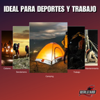 Lampara tactica, Con Cono para Señalamiento de Transito, 5 Modos de luz, Zoom de enfoque, Resistente al agua, Linterna compacta para camping, deportes o trabajo