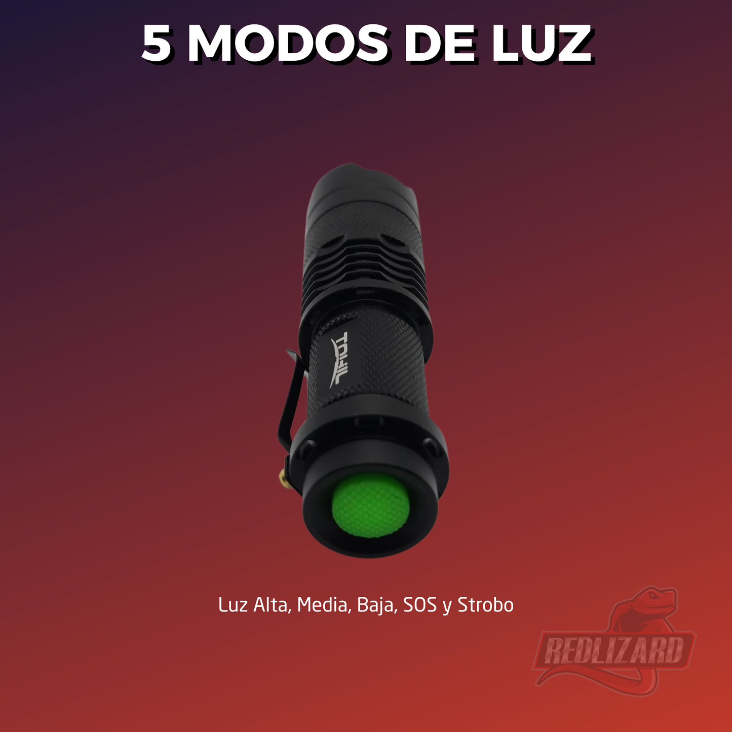 Lampara Led de Trafico con Baston Naranja y Luz Blanca