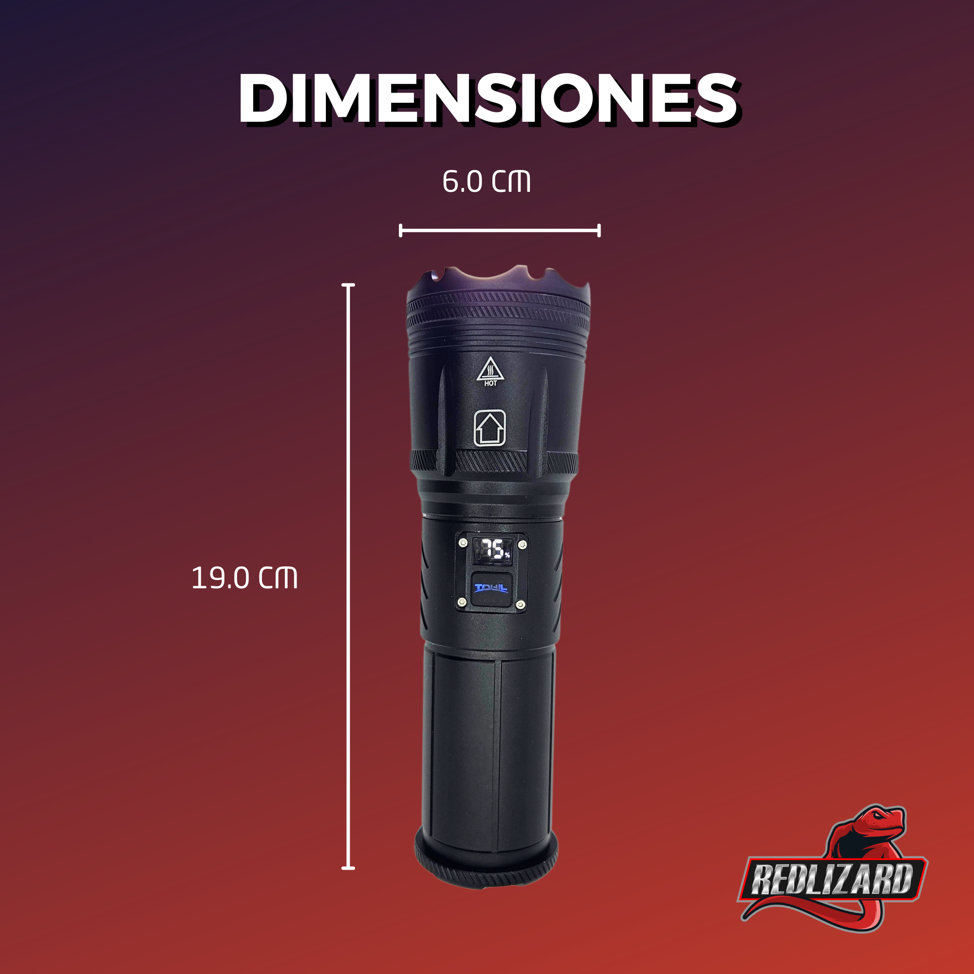 Lampara Tactica Ultra Potente Recargable 4 Leds Power Bank