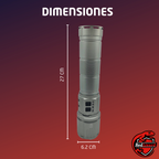 Lampara Tactica Recargable Led Mano Camping Con Zoom Y Power Bank