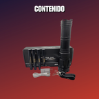 Lampara Tactica Recargable Ultra Potente Led Laser 8 X 18650