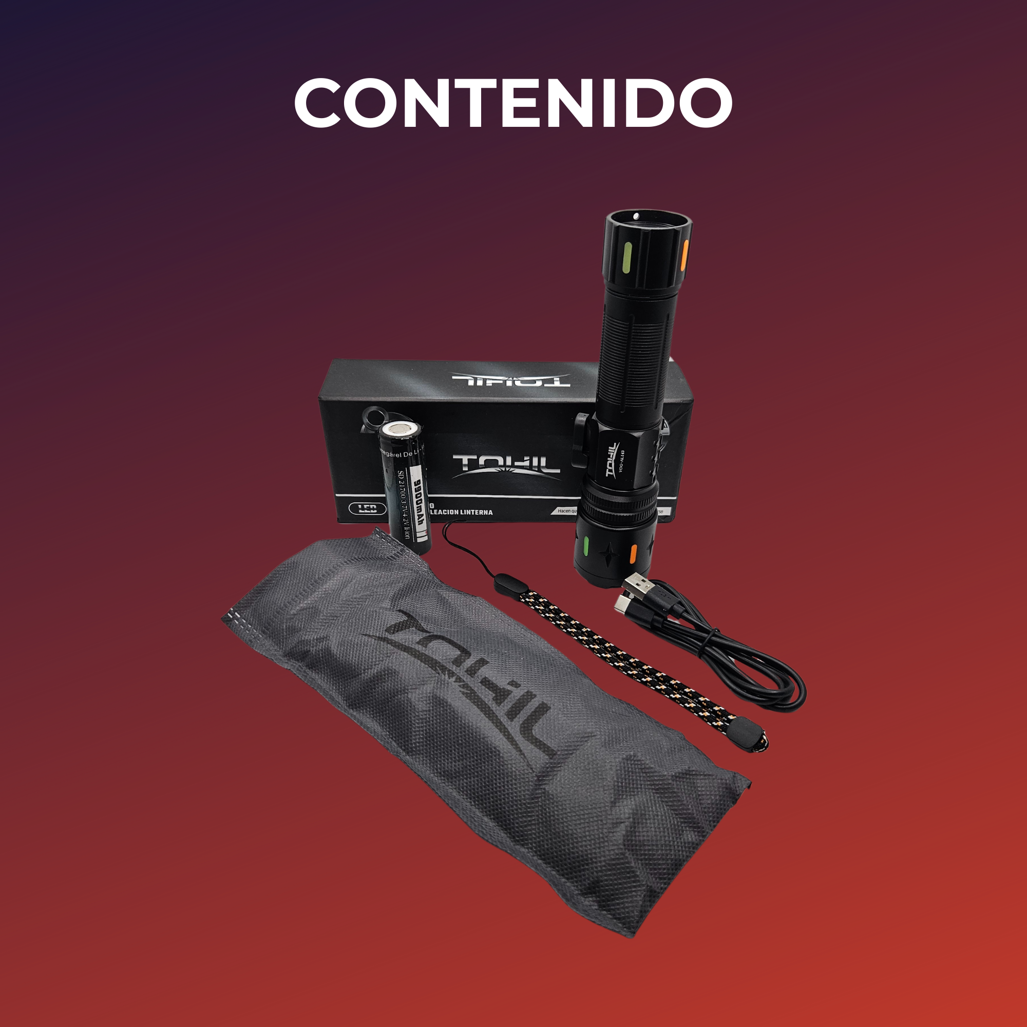 Lampara Táctica Emergencias Cortador Cinturon Ultrabrillante