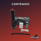Lampara Tactica Recargable Laser Led Linterna Potente Powerbank