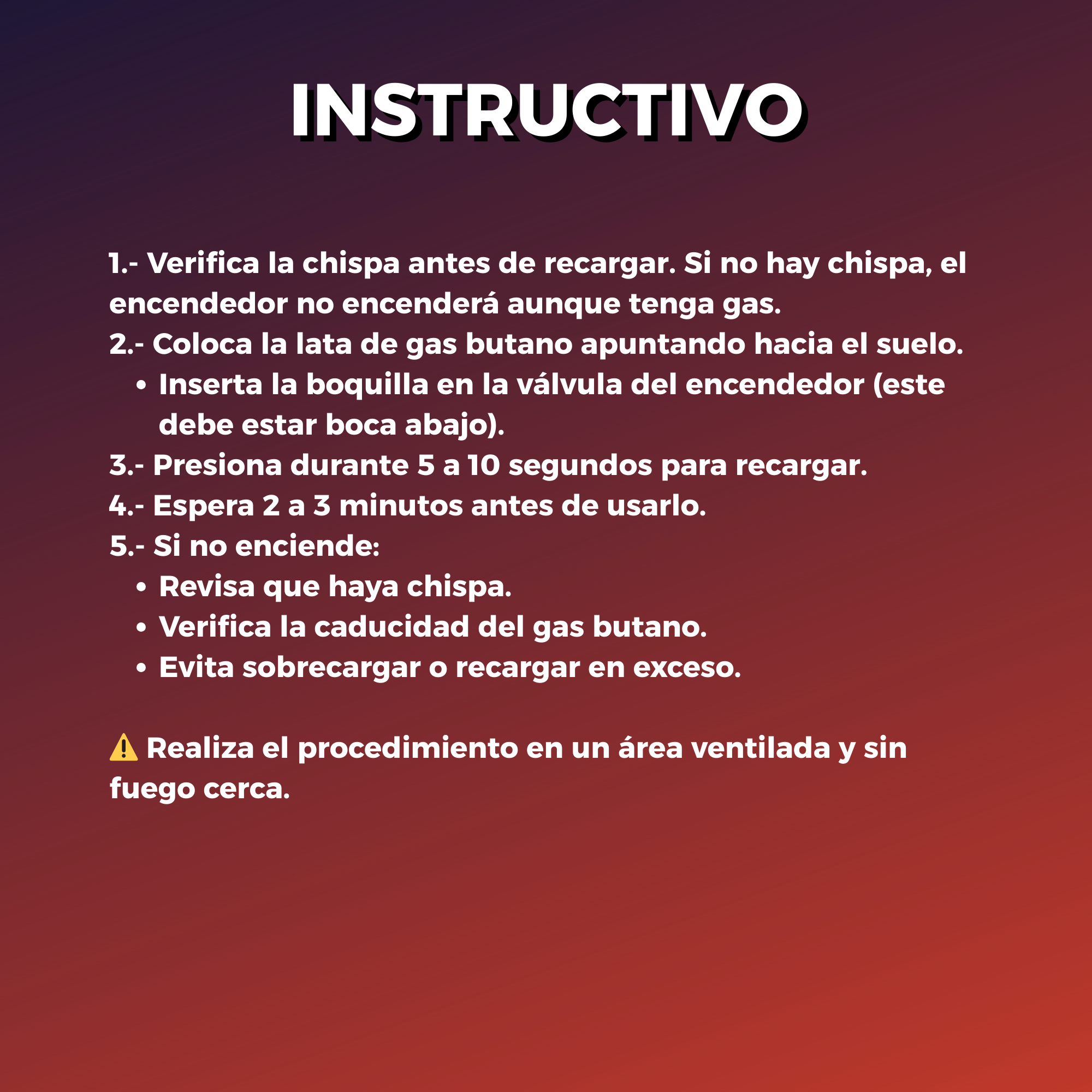 Encendedor De Pistola Recargable Con Flama De Soplete