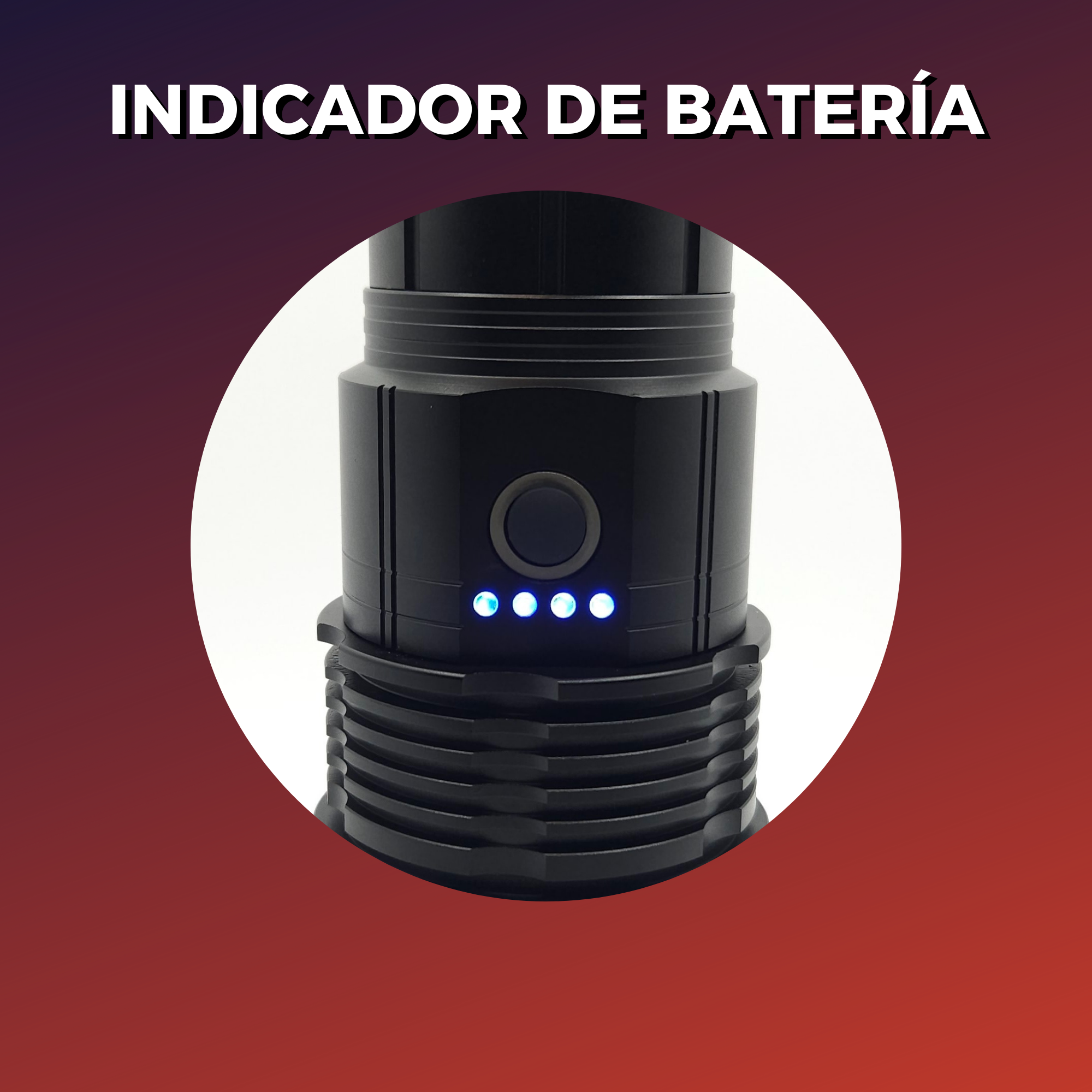 Lampara Tactica Ultra Potente 30,000 Lumenes Laser Led