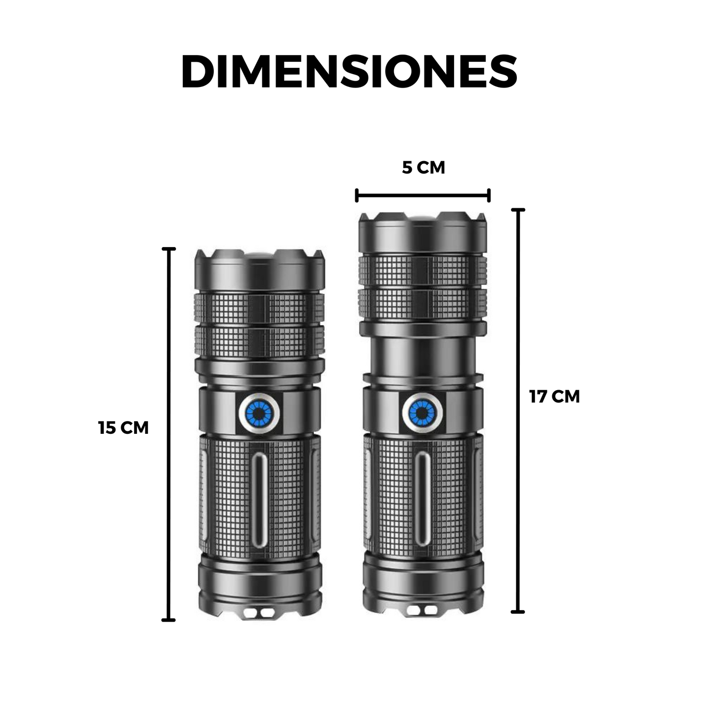 Lampara Recargable Usb Laser Led 30,000 Lumenes Y Power Bank